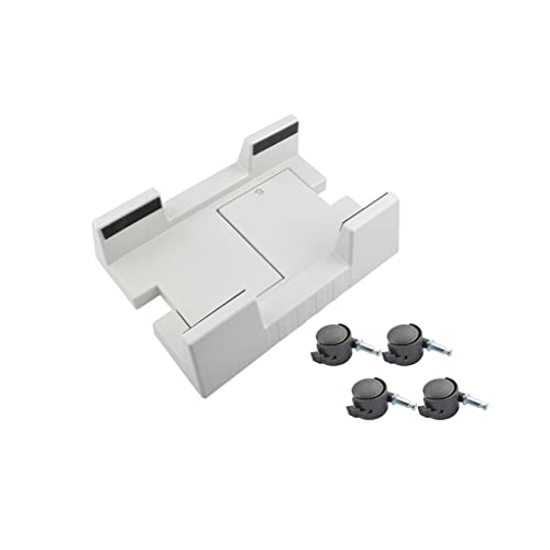 UZAMIRLEX CPU-Ständer für PC-Computergehäuse, Desktop Mainfr Lagerregal CPU-Rollhalterständer mit 4 beweglichen Elementen, Verstellbarer Computergehäuseständer(White,A) von UZAMIRLEX