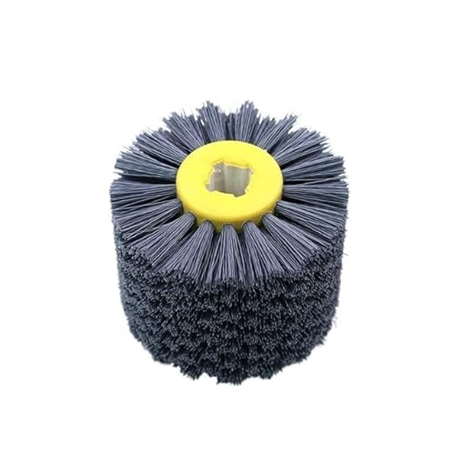 UZAMIRLEX Draht-Rad-Bürste Bohrmaschine, Drahttrommel-Polierrad 120x100x19mm, Mehrkorn-Nylon-Schleifdraht-Zeichnungsbürste(P320) von UZAMIRLEX