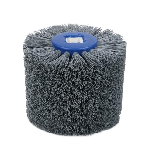 UZAMIRLEX Draht-Rad-Bürste Bohrmaschine, Polierbürstenrad Schleifdraht 120x100x20mm Mehrere Körnungen Grau(600#) von UZAMIRLEX