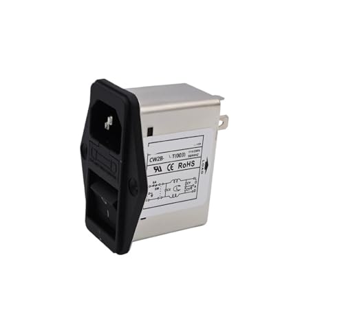 UZAMIRLEX EMI-Filter, Netzfilter, Einphasiger 220-V-Steckdosen-Doppelversicherungs-Netzfilter CW2B-3A/6A/10A-T 004-Serie(CW2B-3A-T 004) von UZAMIRLEX