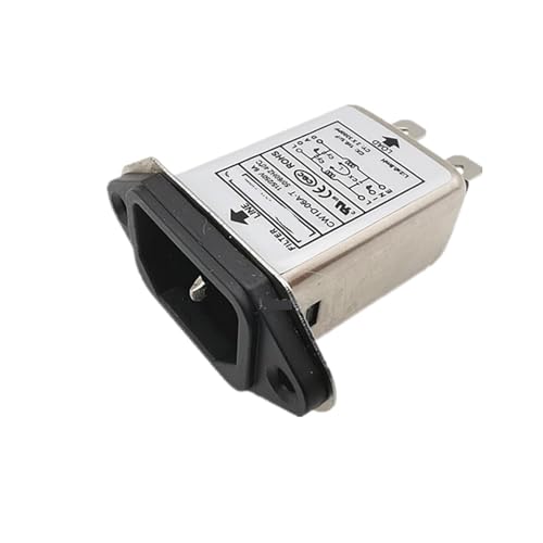 UZAMIRLEX EMI-Filter, Netzfilter, Einphasiger 220-V-Steckdosenfilter for elektromagnetische Störungen CW1D-6A/10A-T(CW1D -10A -T Large Side 10A) von UZAMIRLEX
