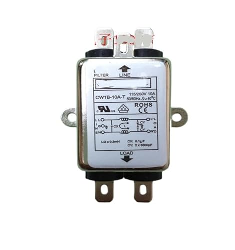 UZAMIRLEX EMI-Filter, Netzfilter, Einphasiger AC 110V/250V Elektromagnetische Interferenz-Netzfilter CW1B-10A-T UZAMIRLEX EMI-Filter, Netzfilter, Einphasiger AC 110V/250V Elektromagnetische Interferenz-Netzfilter CW1B-10A-T von UZAMIRLEX