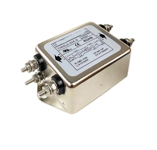UZAMIRLEX EMI-Filter, Netzfilter, Einphasiger zweistufiger EMI-Leistungsfilter CW4L2/CW4EL2/CW4E2 10A/20A/30A(CW4L2-20A -S 20A Bolt Type) von UZAMIRLEX