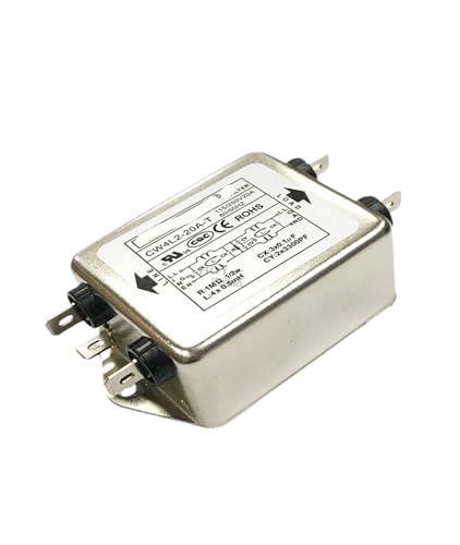 UZAMIRLEX EMI-Filter, Netzfilter, Einphasiger zweistufiger EMI-Leistungsfilter CW4L2/CW4EL2/CW4E2 10A/20A/30A(CW4L2-20A -T 20A Solder Lug Type) von UZAMIRLEX