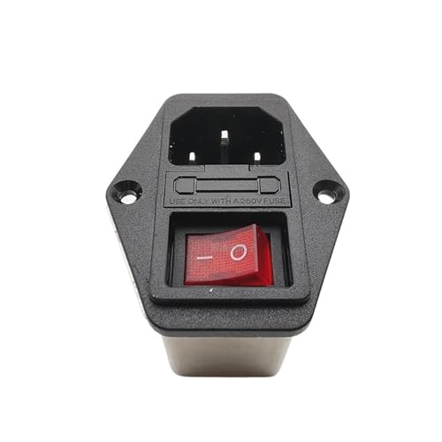 UZAMIRLEX EMI-Filter, Netzfilter, Elektromagnetischer Interferenzfilter CW2B-06A-T bis 10A-T Rote Schalteranzeige(CW2B-06A-T) von UZAMIRLEX