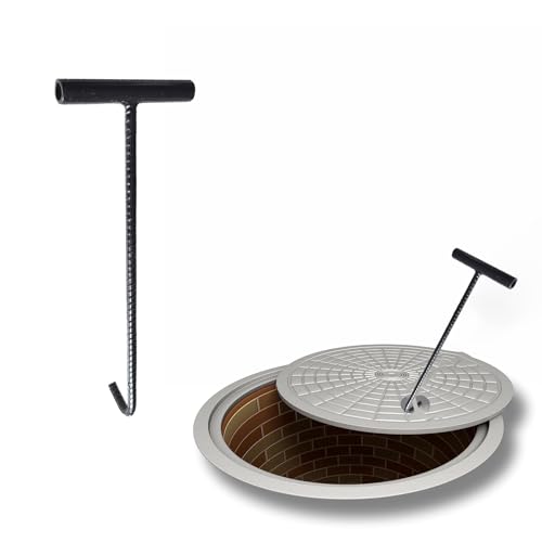UZAMIRLEX Edelstahl-Schachtabdeckungshaken, Edelstahl-Schacht-Hebehakenwerkzeug, mehrere Größen(40 cm(15 3/4")) von UZAMIRLEX