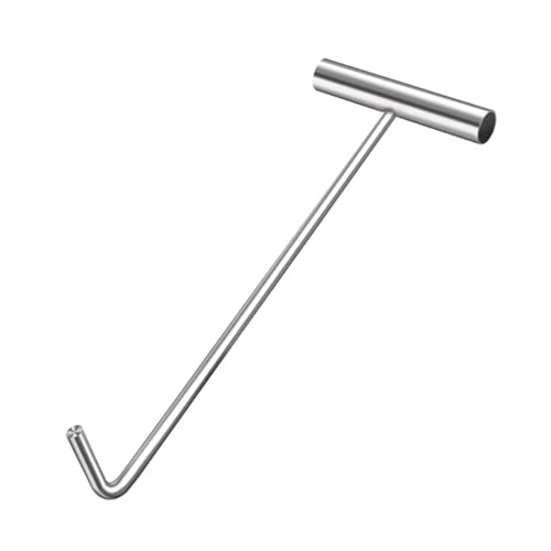 UZAMIRLEX Edelstahl-Schachtabdeckungshaken, Schacht-Hebeschlüssel for Kanaldeckel, Regenabläufe, Rollladenabdeckungsabzieher, mehrere Größen(60 cm(23 5/8")) von UZAMIRLEX