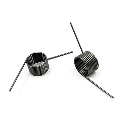 UZAMIRLEX Federn V-Torsionsfeder-Ersatz, 2er-Pack, 65 Mn V-förmige Torsionsfeder, 1,8 mm Drahtdurchmesser, mehrere Größen und Winkel(12x1.8x5.4mm,90 Degrees) von UZAMIRLEX
