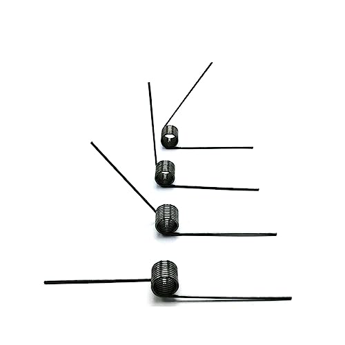 UZAMIRLEX Federn V-Torsionsfeder-Ersatz, 2er-Pack Torsionsfeder 65Mn Federstahl AD 10-20mm Draht 2,0mm Rundungen 3-9 Grad 60-180(3 Laps 180 Degrees,11x2.0mm) von UZAMIRLEX