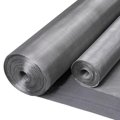 UZAMIRLEX Gewebter Draht, 304 Edelstahl Mesh Roll 1x1 M Metalldraht Mesh Panels 5/6/8/10 Mesh(5 Mesh) von UZAMIRLEX