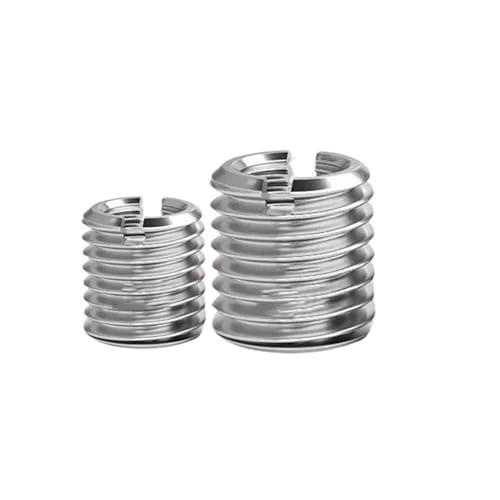 UZAMIRLEX Gewindeeinsätze, Gewindeadapterhülse Reduziermutter Schlitz Innen Außengewinde Schraube Mehrere Größen 2er/5er/10er Packung(M5 M8X8X5pcs) von UZAMIRLEX