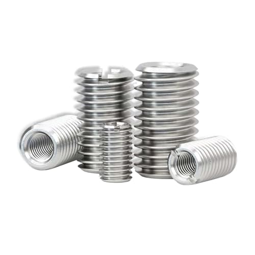 UZAMIRLEX Gewindeeinsätze Muttern, Edelstahl 304 Innen Außen Gewinde Einsätze for Gewinde Reparatur M2-M16 Pack Von 10(M2 M4x4) von UZAMIRLEX