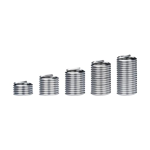 UZAMIRLEX Gewindeeinsätze Muttern, Gewindereparatur-Einsatzsatz aus Edelstahl, mehrere Größen, 10–20 Stück(M10x1.0 x2D 10pcs) von UZAMIRLEX
