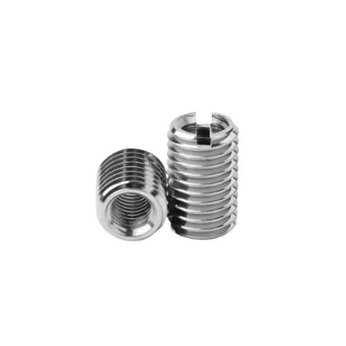 UZAMIRLEX Gewindeeinsätze Muttern, M8 Schlitzgewinde-Einsatzmutter, 3-5 Stück, Größen 10-25 mm(M8-M12 3PCS,10mm) von UZAMIRLEX