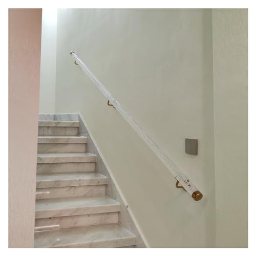UZAMIRLEX Handlauf aus klarem Acryl, Treppenhandlauf aus Acryl, individuelle Länge, transparent, 50–600 cm(220cm(7.2ft)) von UZAMIRLEX