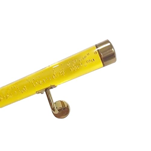UZAMIRLEX Handlauf aus klarem Acryl, Wandmontage Handlauf for Treppen Klares Acryl mit goldenen Klammern 50-600cm(50cm(1.5ft)) von UZAMIRLEX