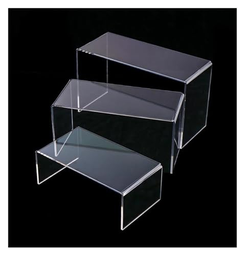 UZAMIRLEX Klare Acryl Riser Display Ständer, Acryl-Display-Riser in Mehrfarbig, 5 Größen(Red) von UZAMIRLEX