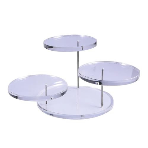 UZAMIRLEX Klare Acryl Riser Display Ständer, Acryl-Displayständer for Ringe und kleine Gegenstände, 2 Farben, 2 Stile(Transparent 3) von UZAMIRLEX
