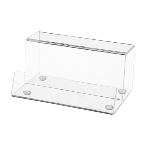 UZAMIRLEX Klare Acryl Riser Display Ständer, Acryl-Displayständer for Schallplatten, Heimdekoration, transparent, schwarz, 15 x 9,5 x 7,2 cm(Clear) von UZAMIRLEX