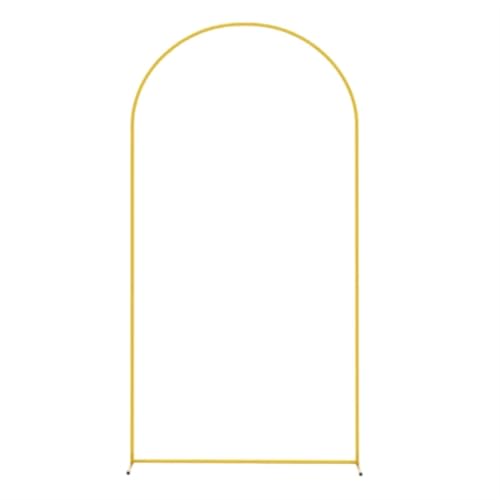 UZAMIRLEX Metallbogen-Hintergrundständer, Metallbogen-Hintergrundständer, Gold, mehrere Größen(6.6ft(200cm)) von UZAMIRLEX