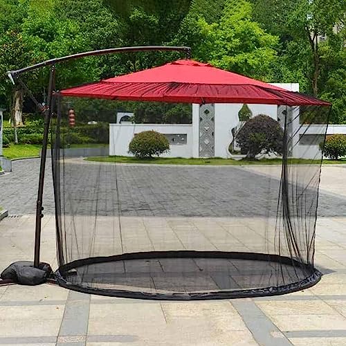UZAMIRLEX Moskitonetz-Abdeckung Insektenschutz-Abdeckung, Patio Market & Cantilever-Sonnenschirme Netz Polyester Mesh Multicolor Mehrere Größen(Black,300x230cm) von UZAMIRLEX