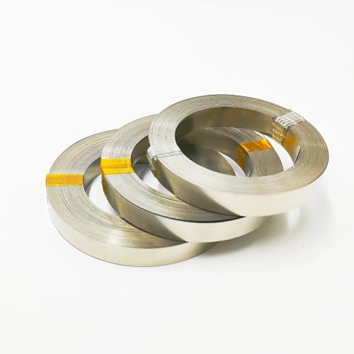 UZAMIRLEX Nickel Streifen, 1 Rolle Nickelstreifen for Li for Punktschweißgerät, 99,6% Reine Nickelstreifen for Batteriepunktschweißen(0.2x10mmx10m) von UZAMIRLEX