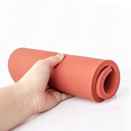 UZAMIRLEX Silikonschaumplatte, Silikonschaumplatte, hochtemperaturbeständig, rot, mehrere Größen(100 * 100 * 20Mm) von UZAMIRLEX