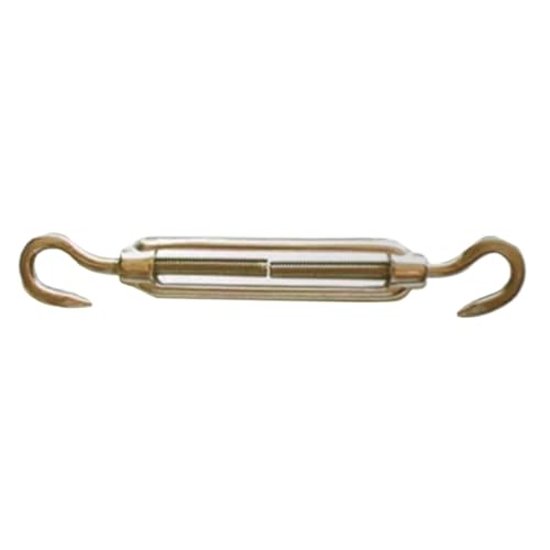 UZAMIRLEX Spannschloss-Drahtspanner, 1pc M4/M5/M6/M8 Spannschloss Bolzen Haken Rigging Auge Schraube Draht Seil Spannen Spanner Engen Stecker(C to C,M6) von UZAMIRLEX