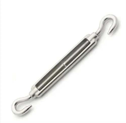 UZAMIRLEX Spannschloss-Drahtspanner, 304 Edelstahl Bolzen Haken Schraube Draht Seil Spannen Spanner Engen Seil Stecker(C to C,M5) von UZAMIRLEX