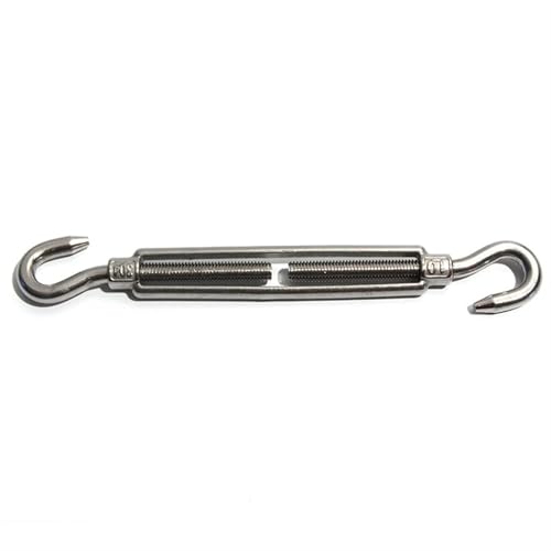 UZAMIRLEX Spannschloss-Drahtspanner, for ZiegelmauerM4 ~ M10 Spannschloss 304 Edelstahl Drahtseilspannvorrichtung Beschattungsnetz Planeninstallation(Cc Type,M5) von UZAMIRLEX