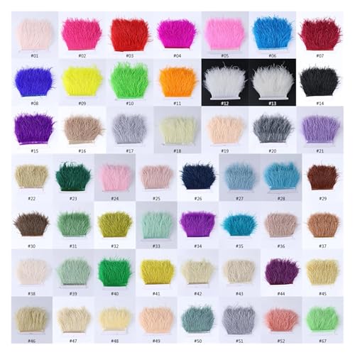 UZAMIRLEX Straußenfedern-Fächer, 100CM 130CM Leistung Tanz Requisiten Gefieder Fans Faltbare Handwerk Fan(Customized Colors,130CM 1PCS) von UZAMIRLEX