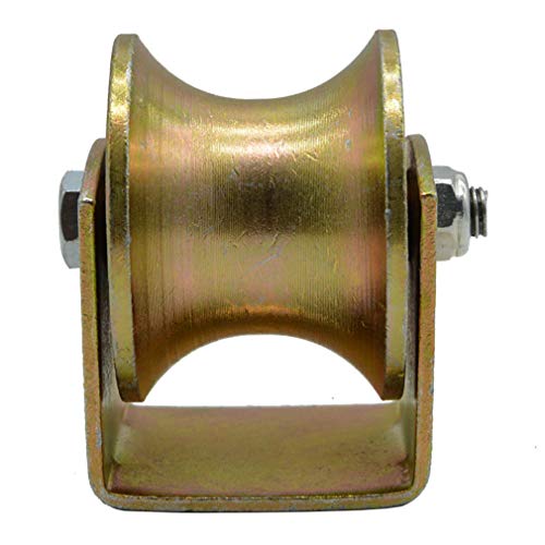 UZAMIRLEX U-Shaped Sliding Gate Wheel, Schiebetorrolle 45 Stahl mehrere Größen 1 Stück(Slot Width 50mm) von UZAMIRLEX