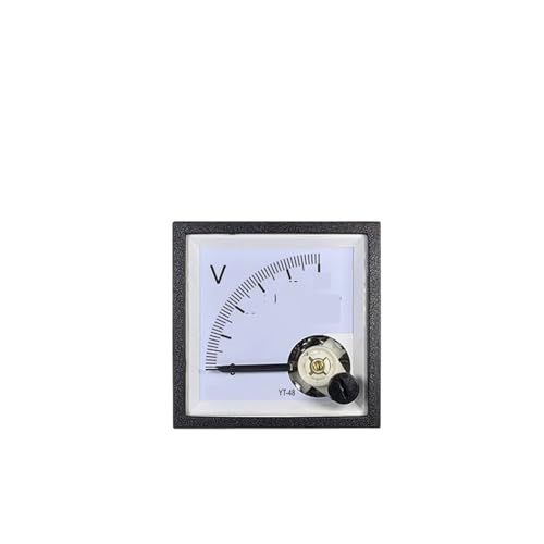 Voltmeter Analoges Panel, DC-Voltmeter YT48 45x45mm DC 5V-600V(DC 10V) von UZAMIRLEX