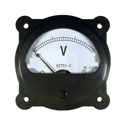 Voltmeter Analogpanel, 62T51 AC Voltmeter Frequenzumeter Klasse 2.5 Analog 80mm Circular 50V-600V 45-55Hz(AC 450V) von UZAMIRLEX