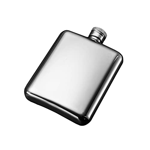 UZOURI Flachmann mit Trichter Edelstahl Flachmann für Spirituosen für Männer 6oz von UZOURI