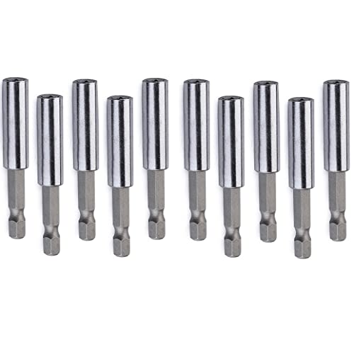 10-teiliger Bit Halter Set Magnetic 60mm,1/4 Zoll Verlängerung für Akku Schraubendreher von Uacen