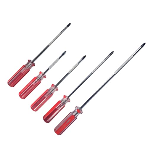 5-teilig Phillips-Schraubendreher-Set,5mm Durchmesser Schlitzschraubendreher mit magnetischen Spitzen für Computer-Reparatur, Automobil-Werkzeuge und Haushaltsgeräte von Uacen