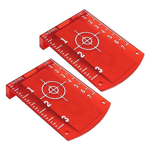 2 Stück Laser-Ziel, Hochsichtbare ABS-Kunststoff-Magnet-Laser-Zielplattenkarte von Uadme