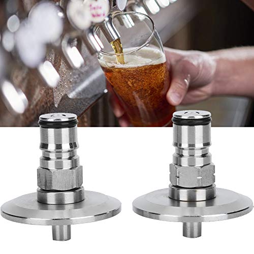 2Pcs Ball Lock Post Fass Beiträge Teile Fass 304 Edelstahl Homebrew Fass 1,5 in TriClamp zu Ball Lock Post Adapter Brau Fitting von Uadme