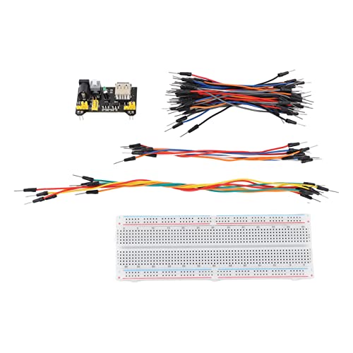 830 Verbindungspunkte Breadboard 3,3 V 5 V Stromversorgungsmodul Mit Überbrückungsdraht-Kit Für DIY-Schaltungsprojekte - Einschließlich Leistungsmodul, Verbindungskabel, Präzisionspotentiometer von Uadme