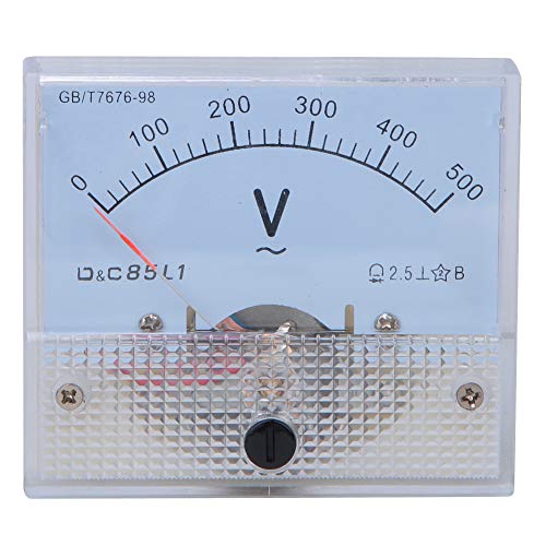 AC-Zeiger-Voltmeter, Stromspannung, 0-500 V-Skalenbereich, Spannungsprüfgerät, Detektor-Panel-Messgeräte, rechteckiges Analog-Panel, 2,5 Genauigkeit von Uadme