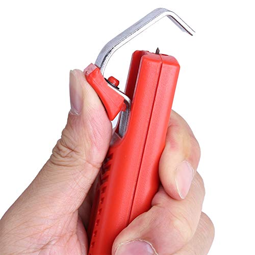 Abisolierzange 8-28mm Mini-Messer Abisolierzange Zange Crimpwerkzeug für PVC-Gummikabel Professionelles Abisolierwerkzeug von Uadme