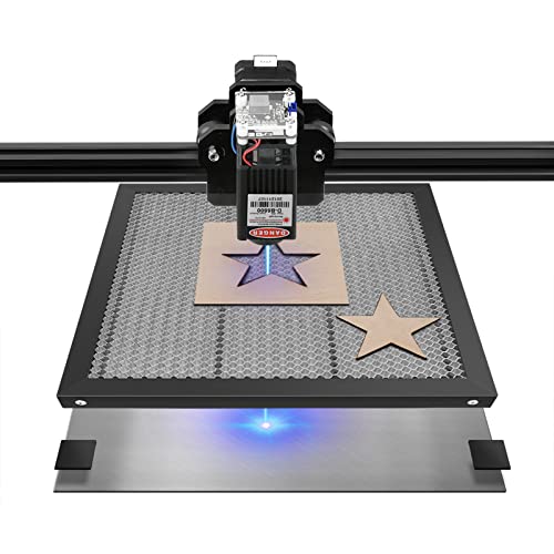 Laser Honeycomb Arbeitstisch Panel Board Plattform für Lasergravierer Graviermaschine 400mm x 400mm Kompatibel mit verschiedenen ausgereiften Graviermaschinen (Laser Arbeitstisch 400x400mm) von Uadme