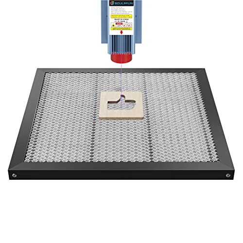 Laser-Waben-Arbeitstischplatte ? 500 x 500 x 22 mm Laser-Schneidebrett Plattform f?r CO2-Graviermaschinen, kompatibel mit verschiedenen anspruchsvollen Graviermaschinen von Uadme