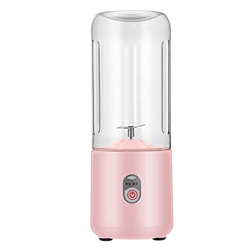 Mini-Entsafter Kleiner Tragbarer Entsafter Entsafter-Maschine Tragbarer 500-ml-Mini-Rosa-Entsafter 6 Blattklingen USB-Lade-Entsafter Für Obst Und Gemüse von Uadme