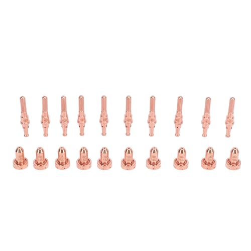 Plasmadüsenelektroden -Set hochwertige Messingdüsen Elektroden für thermische Dynamik SL60 SL100 Plasma Schneidetrapel 10pcs 9 8212 Düsen 10pcs 9 8215 Elektroden von Uadme