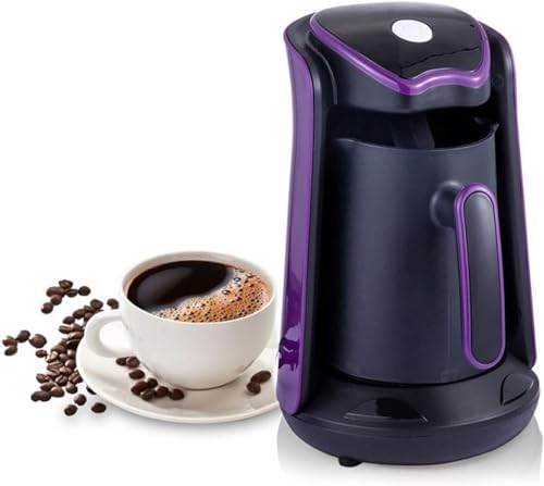 Uadme Automatische Türkische Kaffeemaschine, 600W Roast Elektrische Kaffeemaschine 4 Tassen Kapazität Viel Schaum für Büro Zuhause Wohnzimmer Restaurant Reisen von Uadme