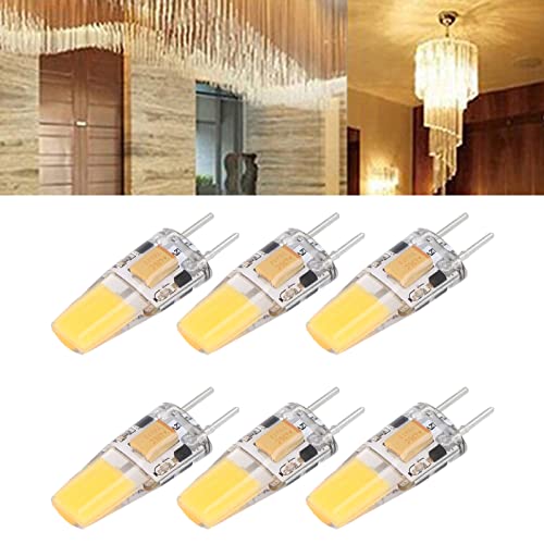 Uadme 6 Stück GY6.35 LED Lampen 5 W AC DC12 V ersetzt Halogenlampe energiesparende Silikon-Deckenlampe Birne LED-Glühlampe Strahler für Wohnzimmer von Uadme