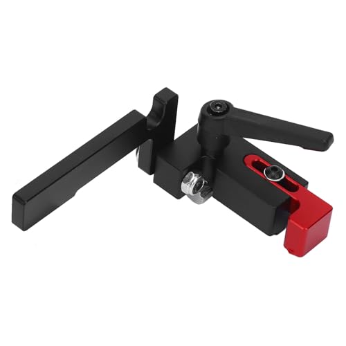 Uadme 75 Gehrungsstrecke Stop Aluminiumlegierung T -Track -Stop -Limiter Zaun -Schacht -Flip -Stopper für Holzbearbeitung von Uadme