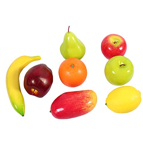 Uadme 8 Teile/Satz Kunststoff Obst Küche Künstliche Gefälschte Lebensmittel Display Home Party Decor Handwerk Lebensechte von Uadme